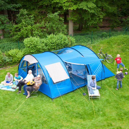 Skandika Torino 6 Tente de camping tunnel familiale pour 6 personnes 540 x 430 cm