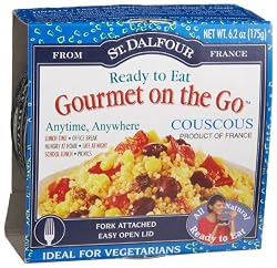 St. Dalfour Gourmet On The Go, Ready to Eat Couscous, 6.2-Ounce Tins (Pack of 6)