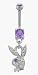 February Birthstone Playboy Belly Button Ring