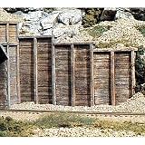 Woodland Scenics N Retaining Wall, Timber (6) WOOC1160