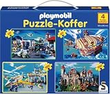 Playmobil, Puzzlekoffer, 2 x 60 Teile, 2 x 100 Teile - 