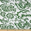 62 Wide Rayon Blend Jersey Knit Floral White Green Fabric By The Yard