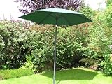 2.70cm GREEN POLYESTER ALUMINIUM POWDER COATED GARDEN FURNITURE PARASOL WITH CRANK