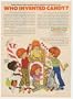 1970 Who Invented Candy? Health-tex Kids Clothes Print Ad