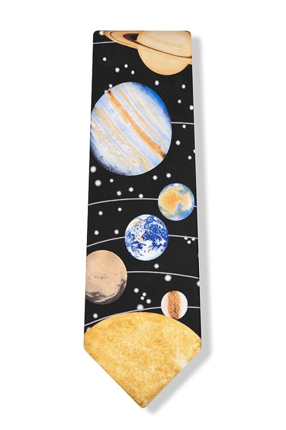 Black Silk Tie | Solar System Necktie at Amazon Men's Clothing ... Black Silk Tie | Solar System Necktie at Amazon Men's Clothing ...