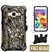 Samsung Galaxy Core Prime G360/Galaxy Prevail LTE/SM-G360/G360P (Boost Mobile,Virgin Mobile)(2014)Beyond Cell ®3 in 1 Rugged High Impact Hybrid Anti-Shock Pads Hard + Soft Durable Armor Phone Case With 2 Layer Premium Protection With Built in Kickstand & Belt Clip Holster Combo Phone Case - Autumn Camouflage Design - FREE (HD) Screen Protector & Retail Packaging (1 Year Warranty)