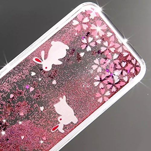 iPhone 5C Quicksand Case,JXT 3D Creative Flower Fairy Faery Angel Girl Printing Quicksand Flowing Liquid Floating Bling Glitter Sparkle Stars Hard Transparent Cover Case For iPhone 5C #7
