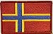 ORKNEY Flag Iron-on Patch Military Emblem RED Border #11