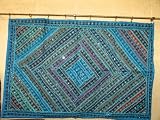 Review   / 55% Off Sale Turquoise Vintage India Sari Wall Hanging Table Tapestry