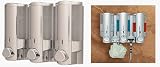 Chrome Wall Mounted Triple Dispenser