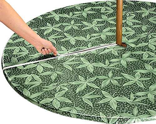 Fern Zippered Elasticized Umbrella Table Cover