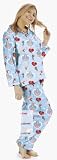  : I Love Lucy Chocolate Factory Flannel Pajamas for Women