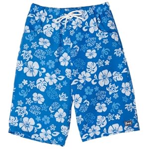 Buy Baby Banz Board Swim Shorts, Blue Print by Baby Banz