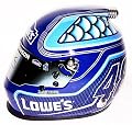 AUTOGRAPHED 2016 Jimmie Johnson #48 Team Lowes Racing (Beam Designs) Hendrick Motorsports Signed Lionel 1/3 Scale NASCAR Replica Collectible Mini Helmet with COA (Limited Edition!)