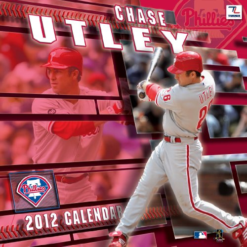 2012 PHILADELPHIA PHILLIES CHASE UTLEY 12X12 WALL CALENDAR