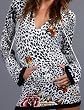 Ed Hardy Leopard Print Panther V Neck Hoodie