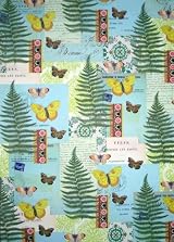 Fern Garden Decorative Paper by Cavallini & Co. - Gift Wrap: Set of Four (4) Sheets