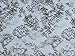 Modal Spandex Jersey Knit Fabric by the Yard Brown Damask on White Print 2