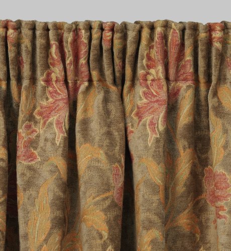 Bottany Multi-Jacquard Pencil Pleat Curtains