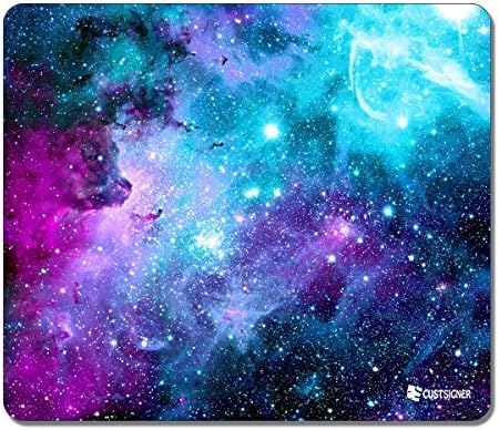 CUSTSIGNER® Office Gaming Mouse Pad [12x10x0.13 In] Fresh Carina Nebula Space