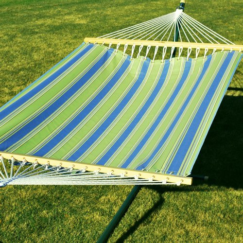 Double Fabric Hammock - Hampton Bay Summer Stripe