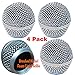 Performance Plus SM58 Style Brushed Nickel OEM Replacement Microphone Grille Pack of 4 (M58S-4)