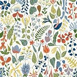 Scandinavian Designers 2743 Vlies-Tapete Stig Lindberg Herbarium stilisierte Blumen und Bl�ten Wei�von "BorasTapeter"