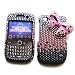 BlackBerry Curve 3G 9300 (T-Mobile) & Gemini Curve 8520 & 8530 Snap-on Protector Hard Case Rhinestone Cover "Pink Ribbon" Design