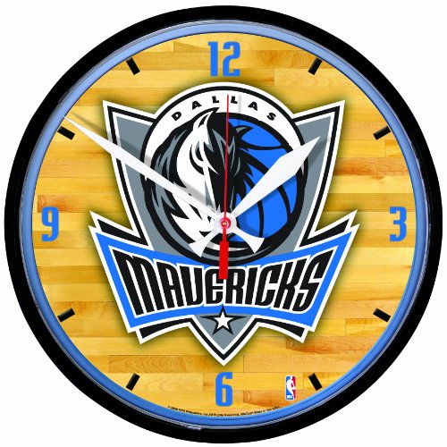NBA Dallas Mavericks Round Clock