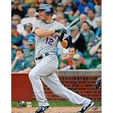 Steiner Sports MLB New York Mets Jeff Francoeur Grey Jersey Swing Vertical 16 x 20-inch Photo