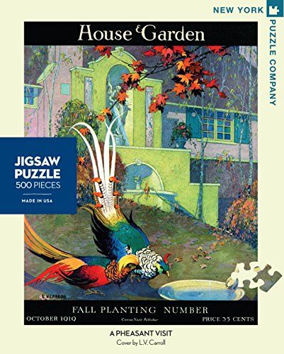 New York Puzzle Company - New Yorker A Pheasant Visit - 500 Piece Jigsaw Puzzle