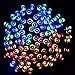 Solar String Lights 39ft 100led Solar Lights Outdoor String, Fairy Ambiance Lighting Waterproof for Gardens, Patio, Landscape, Homes, Wedding, Party, Tree, Outdoors, Christmas Decoration, Multi