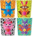 French Bull 6-Ounce Melamine Juice Cup Set, Superhero Kids, Set of 4