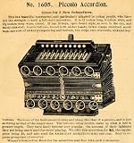 1892 Ad Agriculturist Subscription Antique Piccolo Accordion Musical Instruments - Original Print Ad