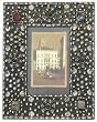 Distinctive Wooden, Agate & Aluminum Photo / Picture Frame 4" X 6"