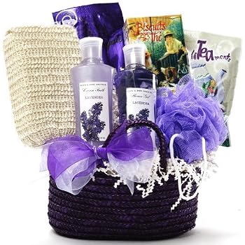 Set A Shopping Price Drop Alert For Art of Appreciation Gift Baskets Tranquil Delights Lavender Spa Bath and Body Tote