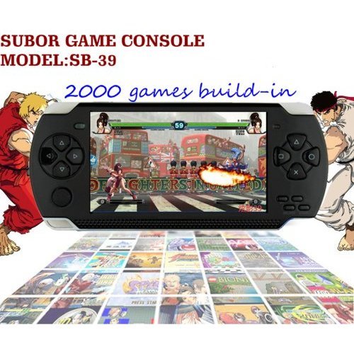 SUBOR SB-39 4GB 4.3 Inch PSP Style Game MP3/MP5 Player with Camera and DV(2000games biuld-in)