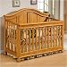 Westwood Design Cypress Point Convertible Crib with Guard Rail in Honey Pine