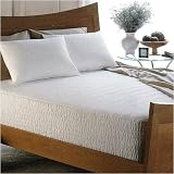 Review Simmons Beautyrest  / Simmons Beautyrest 310 Thread Count Pima Cotton Sateen Stripe Mattress Pad with 