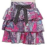 Lipstik Girls Cute Pink Multi Tier Ruffle Bow Skirt 6X