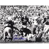 Jim Brown Autographed Syracuse Running Through Traffic 8x10 Photograph