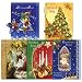  Christmas Cards - Attached Cutouts - Set of 5