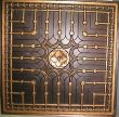 Discounted Cheap Ul Rated Antique Copper #301 Modern Ceiling Tile Flat Can Be Glue on Clean Smooth Flat Surface, Also Can Glue Over Popcorn Ceilings,suspended Ceiling 24"x24"