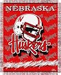 Nebraska Cornhuskers Triple Woven Jacquard NCAA Throw (017 Focus) (48x60")"