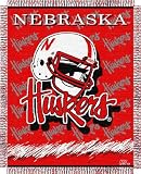 NEBRASKA CORNHUSKERS 48x 60 Triple Woven Jacquard KNIT THROW BLANKET