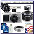 Exculsive Olympus PEN E-P1 12.3 MP (Micro) Digital SLR Camera Set w/ Two (2) Olympus M. ZUIKO DIGITAL 17mm f/2.8 Lens (Silver) & 14-42mm f/3.5-5.6 (Black) Lens Kit w/ Olympus FL-14 Flash, Olympus MMF-1 Four (Micro) Adapter, Olympus VF-1 Viewfinder, Two (2) Olympus Lens Caps & Two (2) Transcend 16GB SDHC w/ 3-Year Extended Warranty