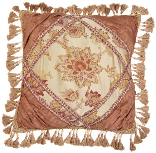 Croscill Home Olympia Fashion Pillow 18-Inch by 18-Inch, Multi