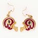 Washington Redskins Enameled NFL Team Helmet Dangle Earrings