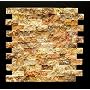 Scabos 1 X 2 Split Face Travertine Mosaic Tile