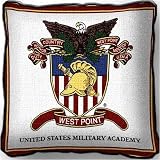 West Point Crest Pillow - 17 x 17 Pillow